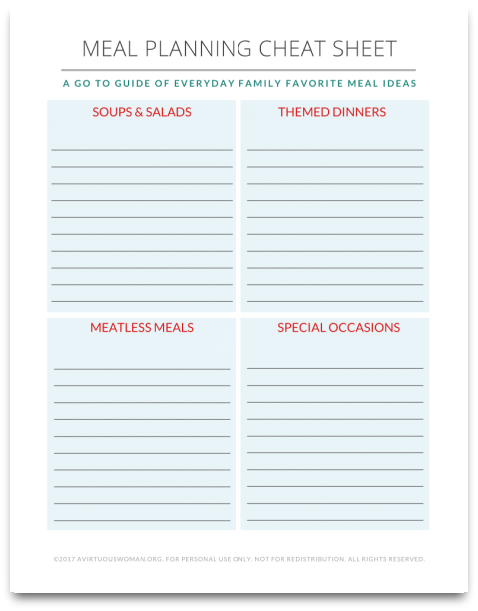 8 Healthy Eating Plans & Cheat Sheets ideas