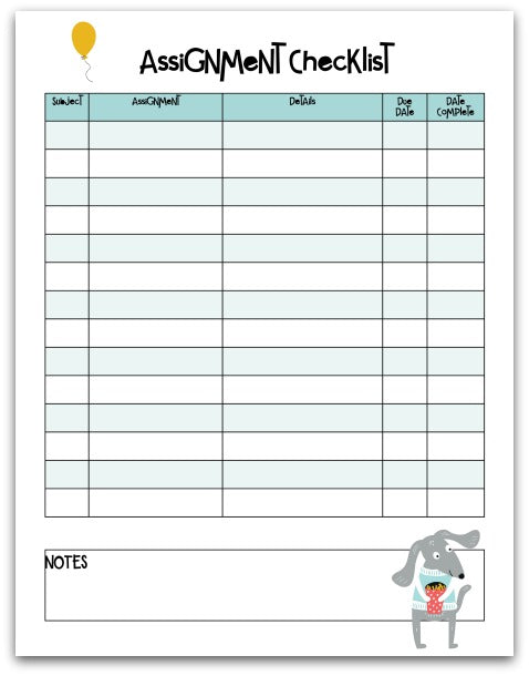 ▷ Home School Planner / Daily Schedule / Homework Organizer