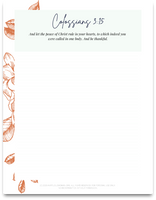 Thanksgiving Scripture Writing Notebook | 38 Pages