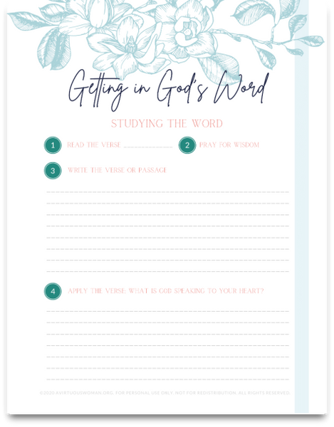 Study the Word | Bible Study Worksheets