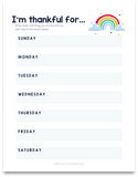 Weekly Gratitude Journal for Kids | 54 pages | PDF