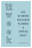 SEO Keyword Research Planner | Spreadsheet