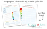 The Purpose 31 Disciplined Homemaker Weekly Planner Pages