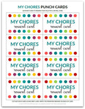 My Chores Punch Card | Reward Card for Kids