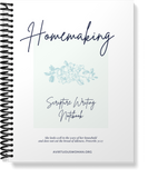 Homemaking Scripture Writing Notebook | 38 Pages